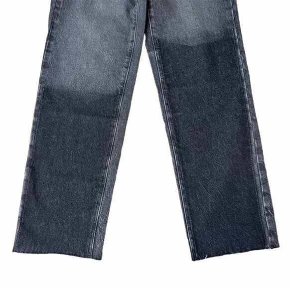 Pacsun High Rise Straight Leg Jeans Two Tone Denim Size 24 - Picture 3 of 5